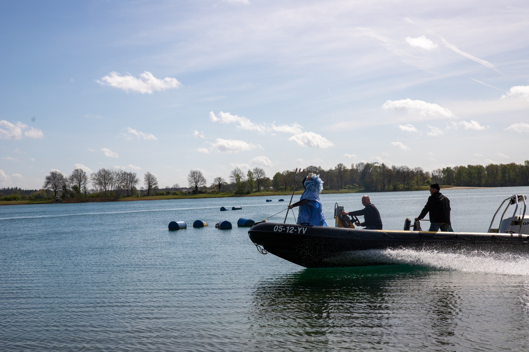 Neptunes op de Scyllias clubboot